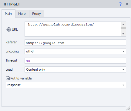 Main Tab