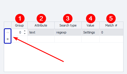 Search conditions