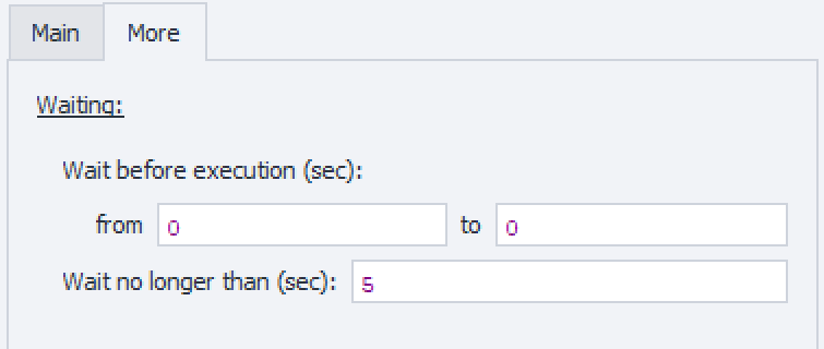 “Advanced” tab