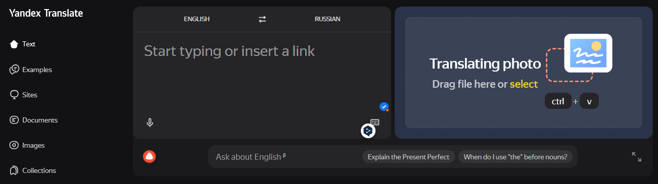 Yandex Translate